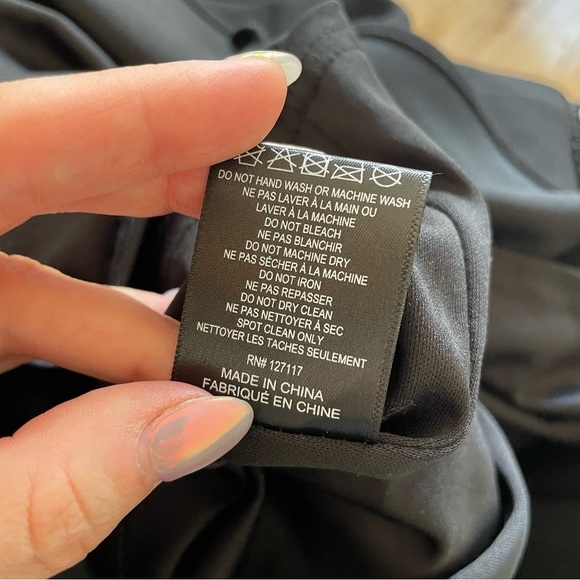 Badgley Mischka Alyssa Embellished Halter Sleeveless Crepe Side Slit Gown Sz 10 - Picture 10 of 11